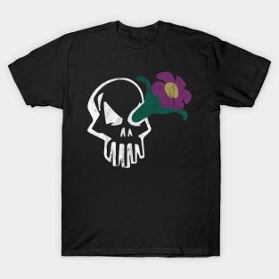 Skullflower Metalhead Distressed Design T-Shirt